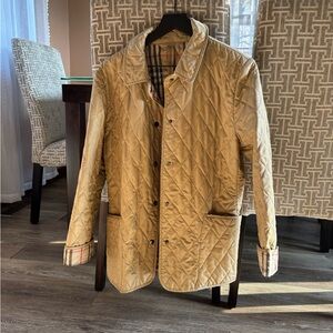 Burberry Quilted Jacket - Tan